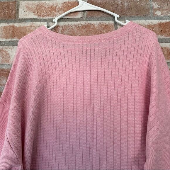 Talbots Knit Sweater Button Detail NEW Women’s Plus 3X Pink - Picture 10 of 11